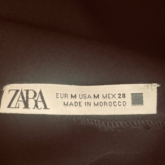 Zara One-Shoulder Black Blouse - Picture 6 of 14